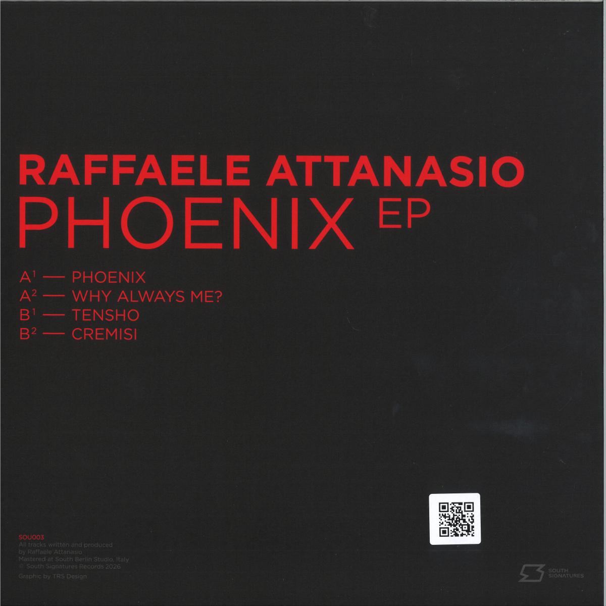 Raffaele Attanasio - (PRESALE 10/9/26) Phoenix EP (VINYL 12" South Signatures) | NEW Mint (M) Mint (M) - TECHNO *NEW*