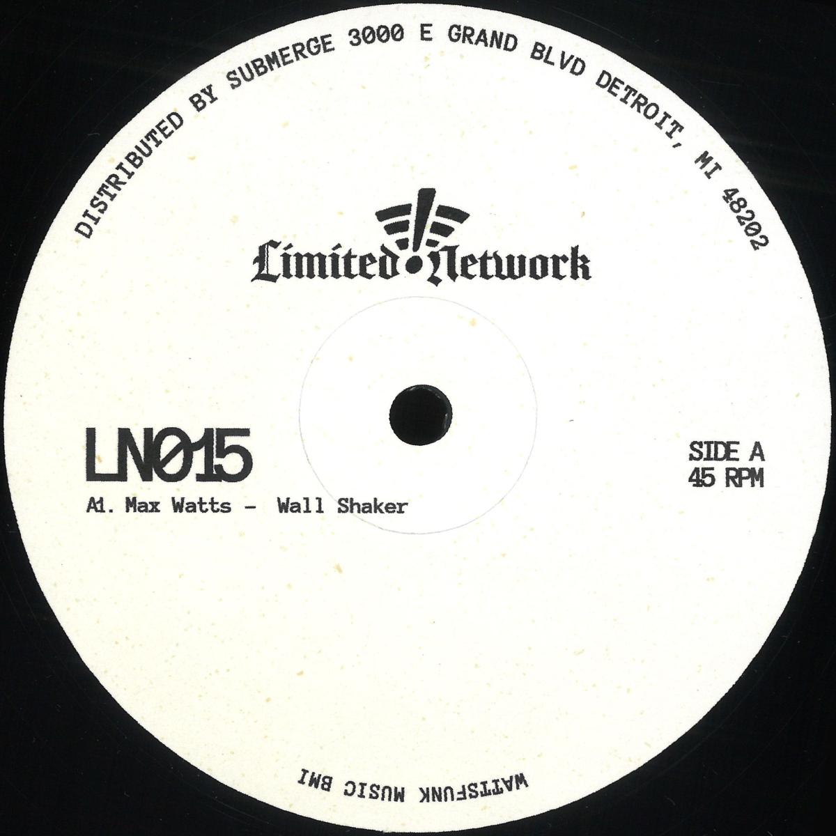 Max Watts - Wall Shake / All In One (VINYL 12" Limited Network) | NEW Mint (M) Mint (M) - TECHNO *NEW*