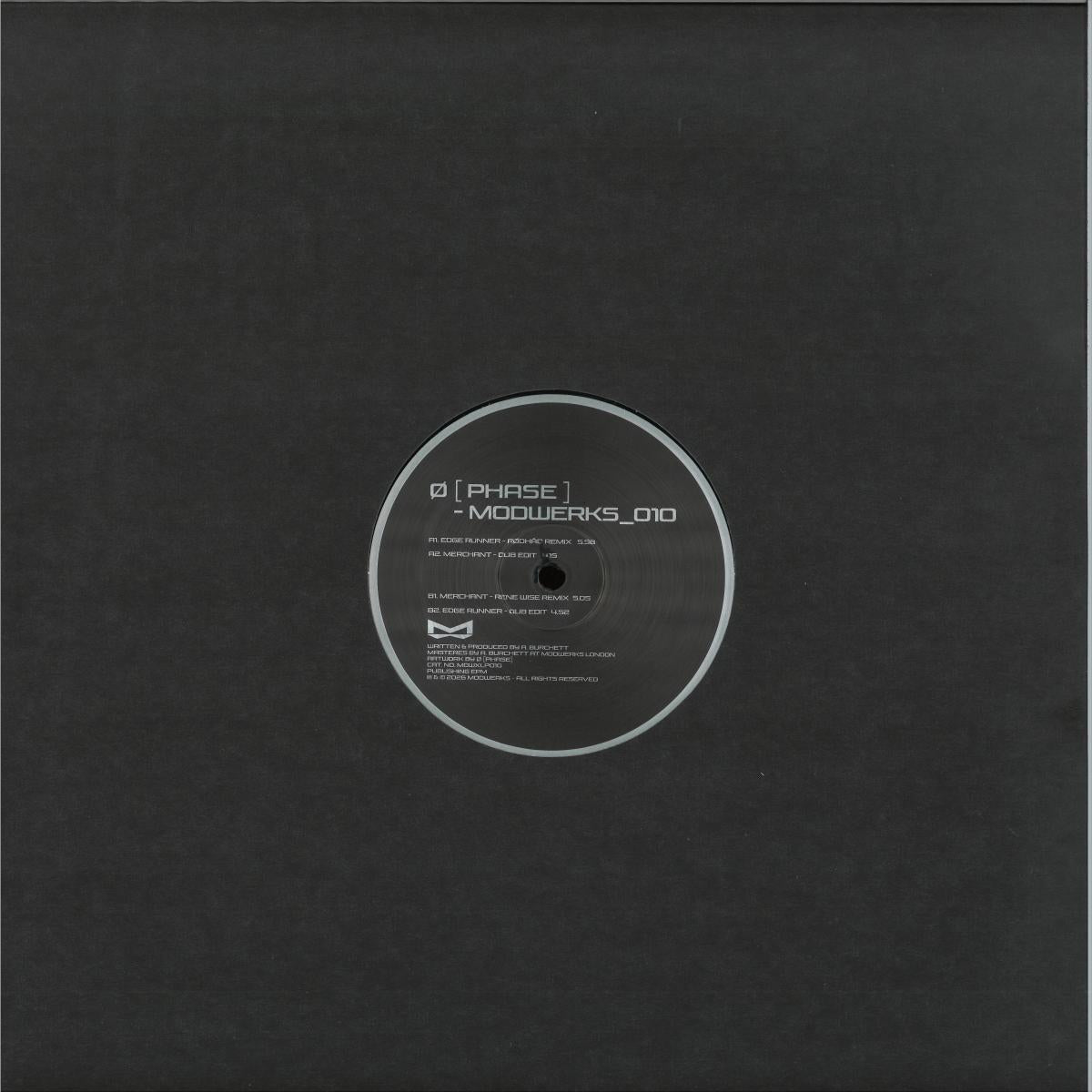 Ø [Phase] - Modwerks_010 (VINYL 12" Modwerks) | NEW - TECHNO *NEW*