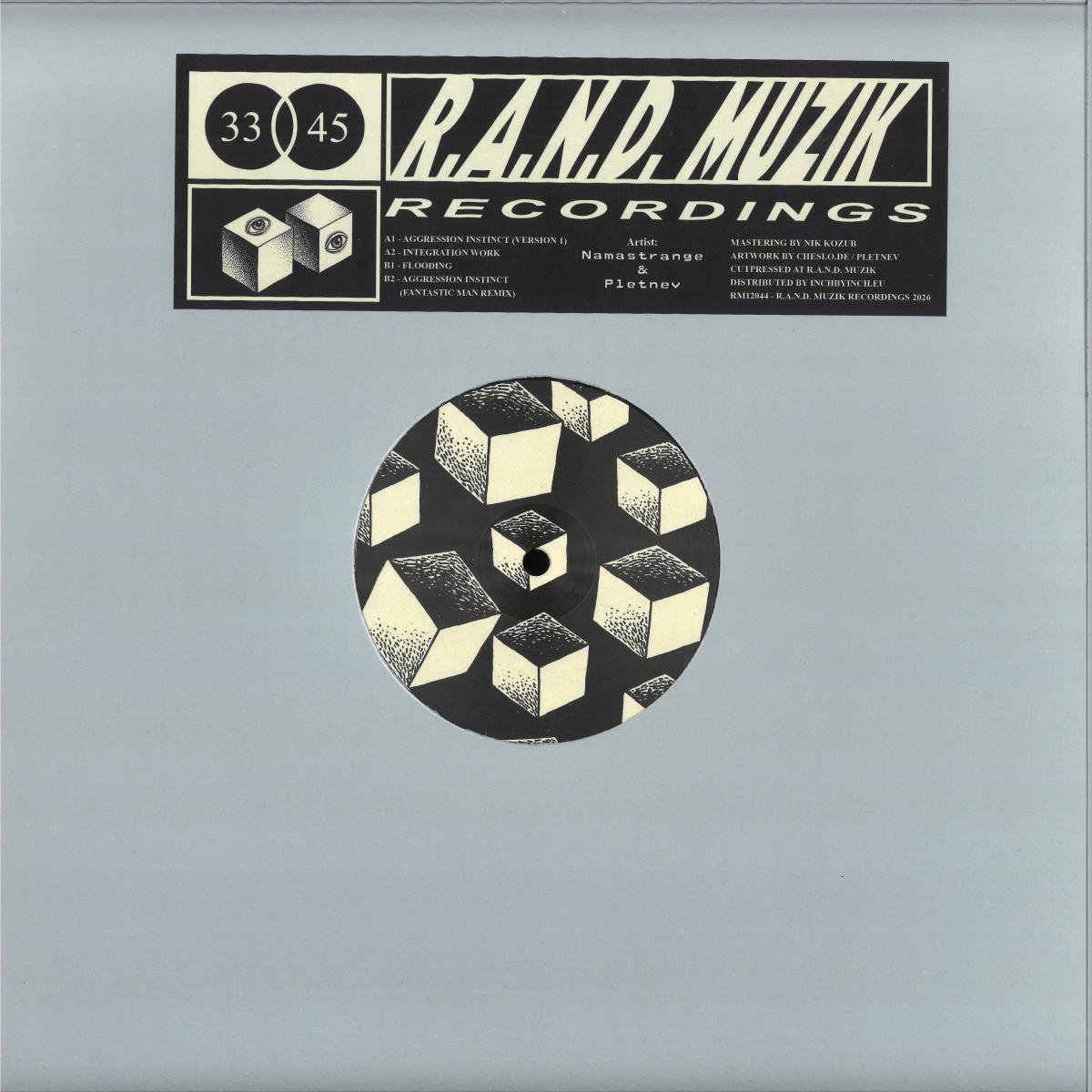 Namastrange & Pletnev - RM12044 (VINYL 12" R.A.N.D. Muzik RM12044 2026) | NEW - TECHNO *NEW*
