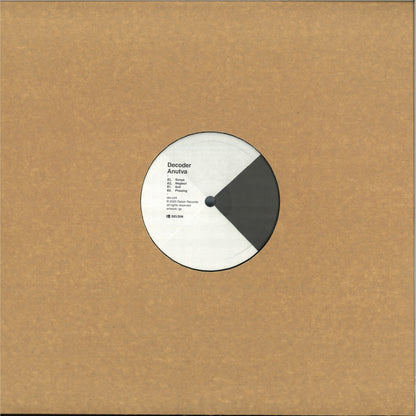 Decoder - Anutva (VINYL 12" Delsin) | NEW - TECHNO *NEW*