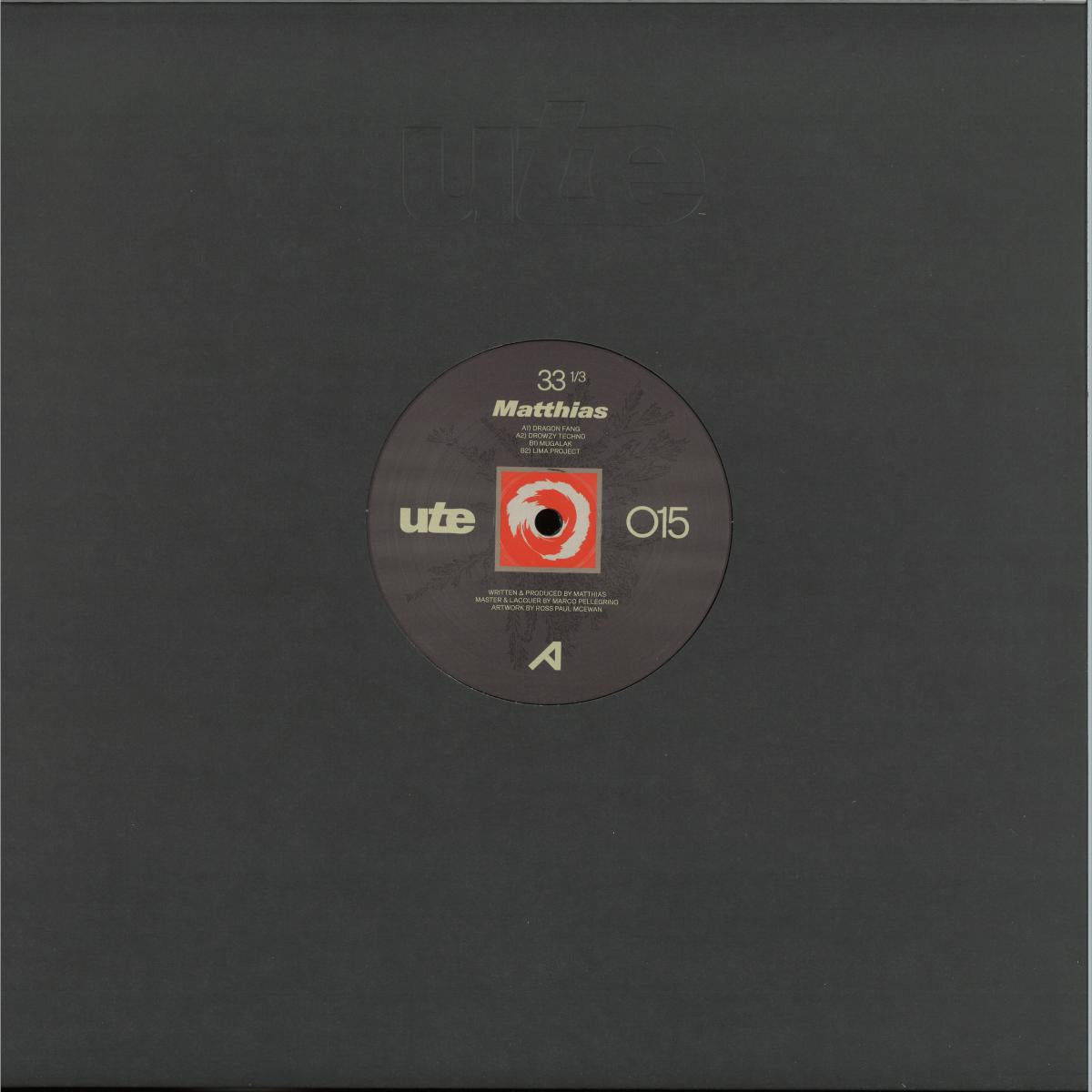 Matthias - ute015 (VINYL 12" UTE.REC) | NEW - TECHNO *NEW*