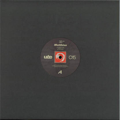 Matthias - ute015 (VINYL 12" UTE.REC) | NEW - TECHNO *NEW*