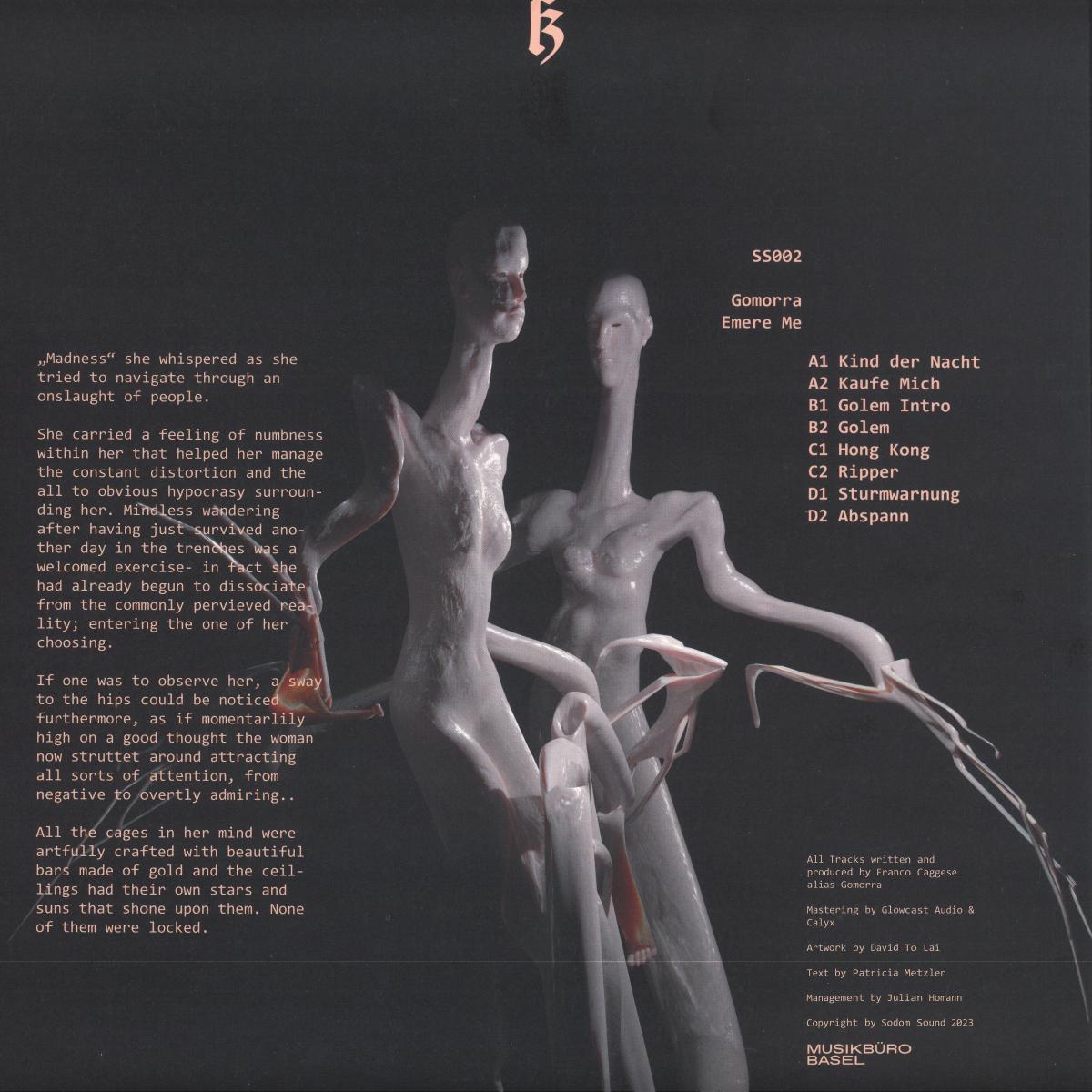 Gomorra - Emere Me (VINYL 2xLP SODOM SOUND SS002) | NEW Mint (M) Mint (M) - TECHNO *NEW*
