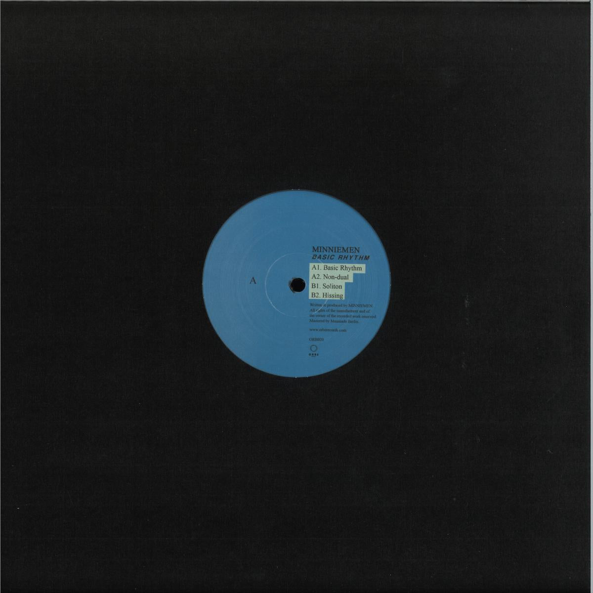 MINNIEMEN - Basic Rhythm (VINYL 12" Orbe) | NEW - TECHNO *NEW*