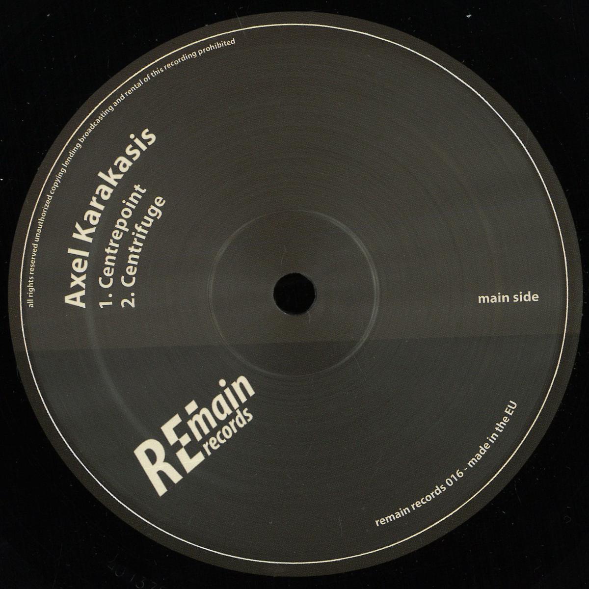 Axel Karakasis - (PRESALE 10/8/26) Centrepoint (VINYL 12" Remain) | NEW - TECHNO *NEW*