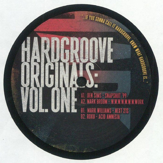 Hardgroove Originals Vol. One (VINYL) | Mint (M) Generic - TECHNO *NEW*