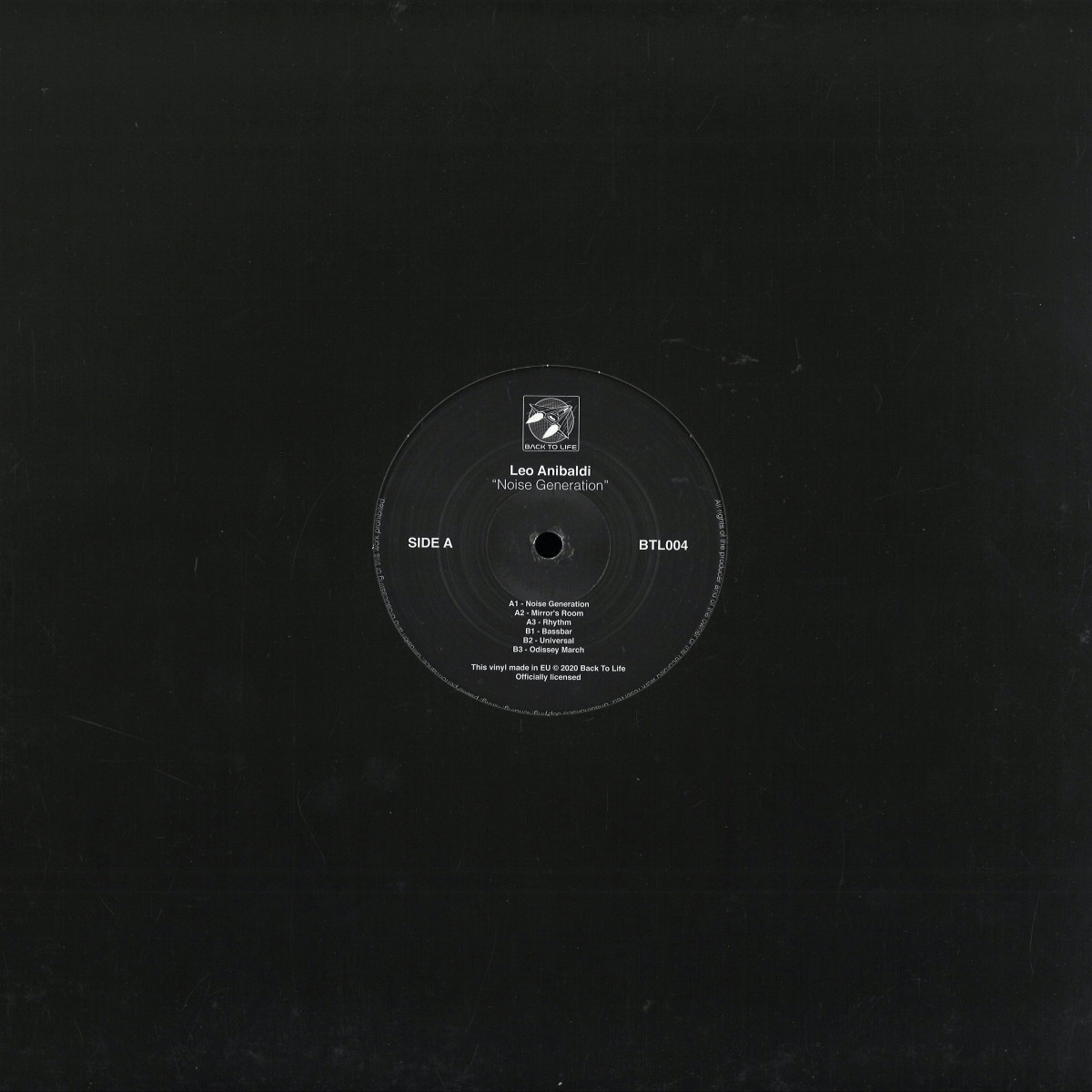 Leo Anibaldi - (PRESALE) Noise Generation (VINYL) | Mint (M) Mint (M) - TECHNO *NEW*
