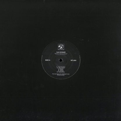 Leo Anibaldi - (PRESALE) Noise Generation (VINYL) | Mint (M) Mint (M) - TECHNO *NEW*