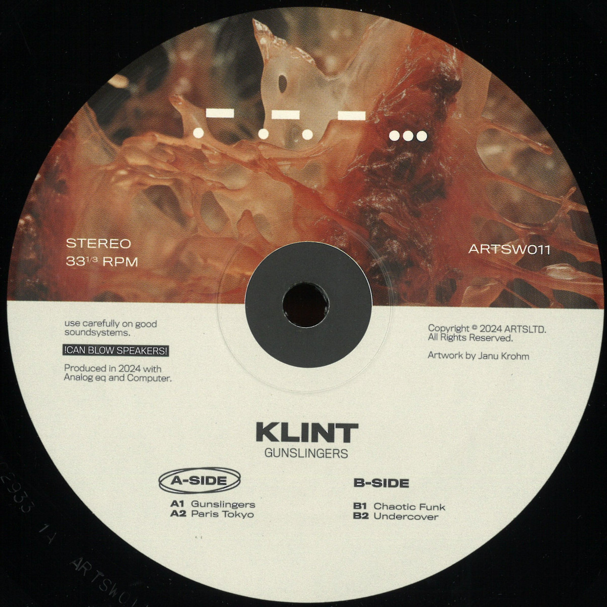 Klint - Gunslingers (VINYL) | Mint (M) Mint (M) - TECHNO *NEW*