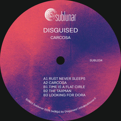 Disguised - (PRESALE 9/25/26) Carcosa (VINYL 12" Sublunar) | NEW - TECHNO *NEW*