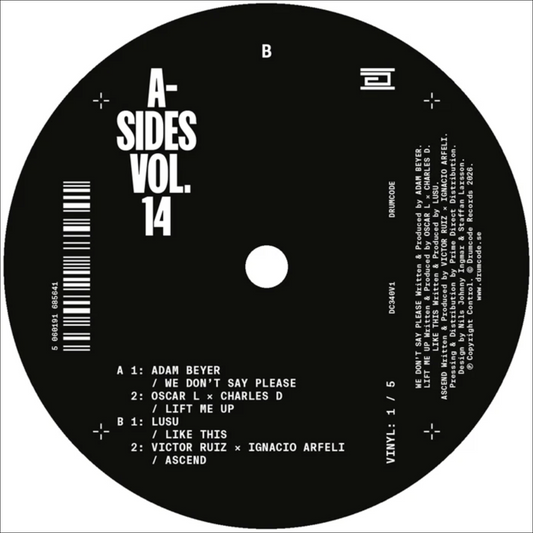 (PRESALE) A-Sides Vol. 14 V1 (VINYL) | Mint (M) Mint (M) - TECHNO *NEW*