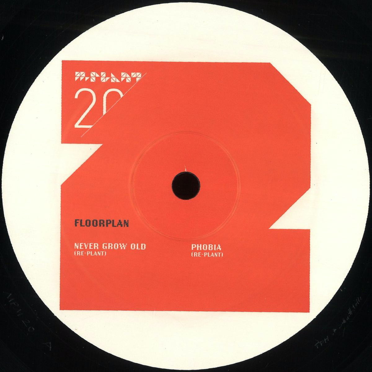 Floorplan Aka Robert Hood - Never Grow Old / Phobia (re-plants) (VINYL) | Mint (M) Mint (M) - TECHNO *NEW*