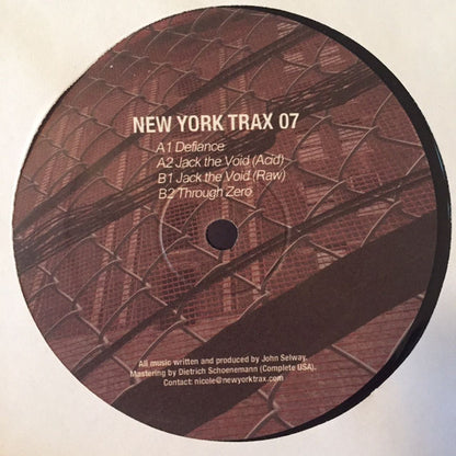 John Selway - Defiance E.P. | Mint (M) Generic - TECHNO *NEW*