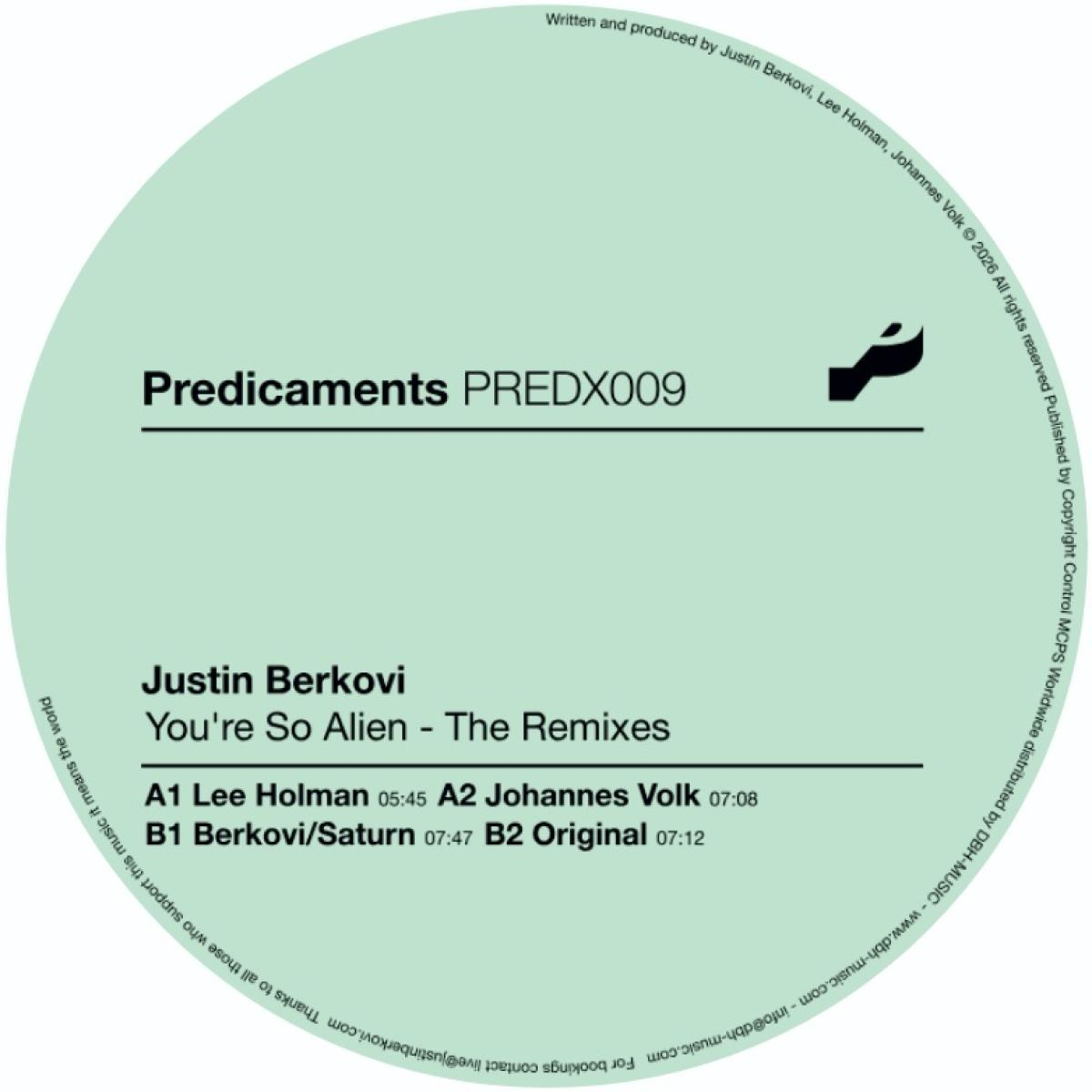 Justin Berkovi - (PRESALE 6/22/26) You're So Alien - The Remixes (VINYL) | Mint (M) Mint (M) - TECHNO *NEW*