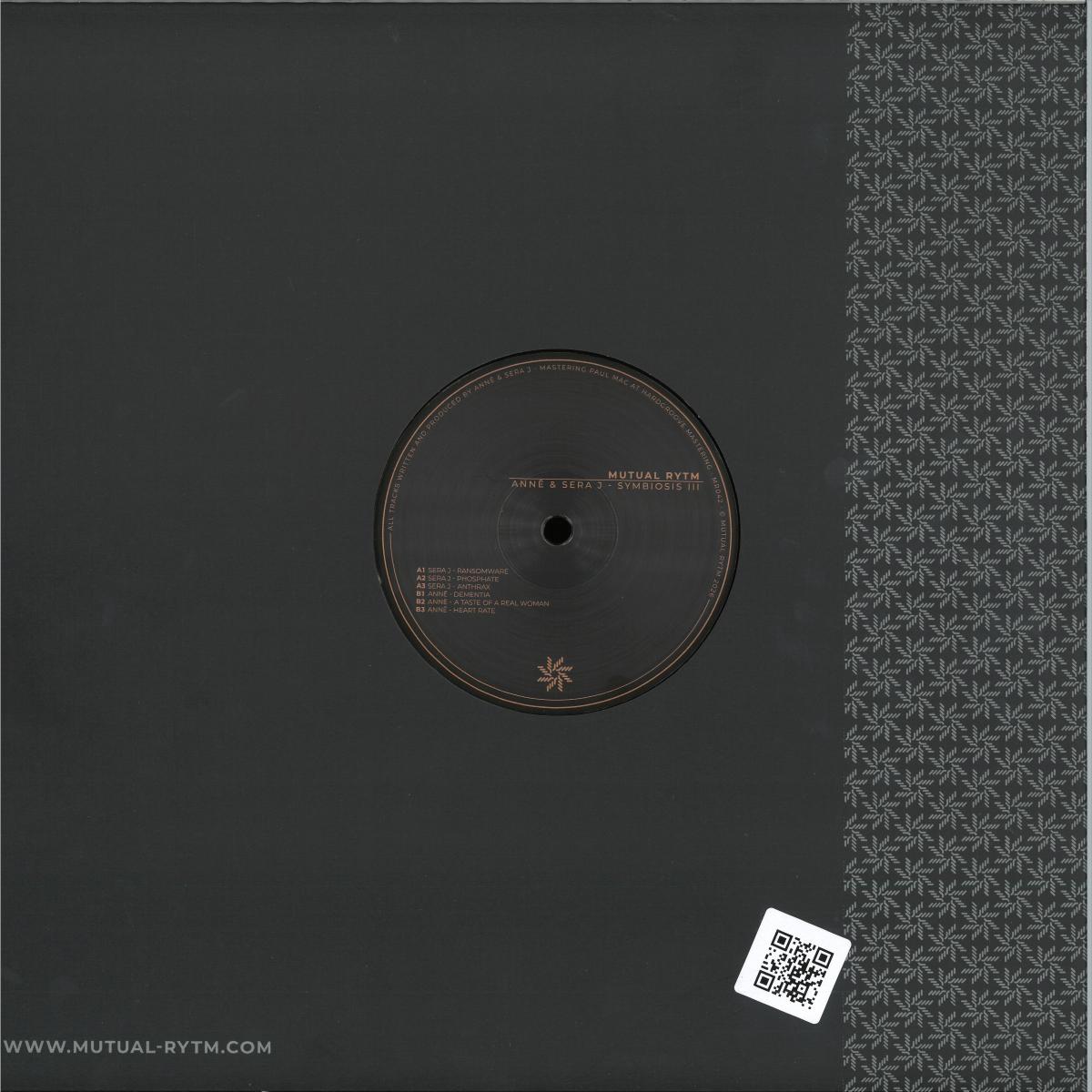 Sera J & ANNĒ - Symbiosis III [Repress] (VINYL 12" Mutual Rytm) | NEW - TECHNO *NEW*
