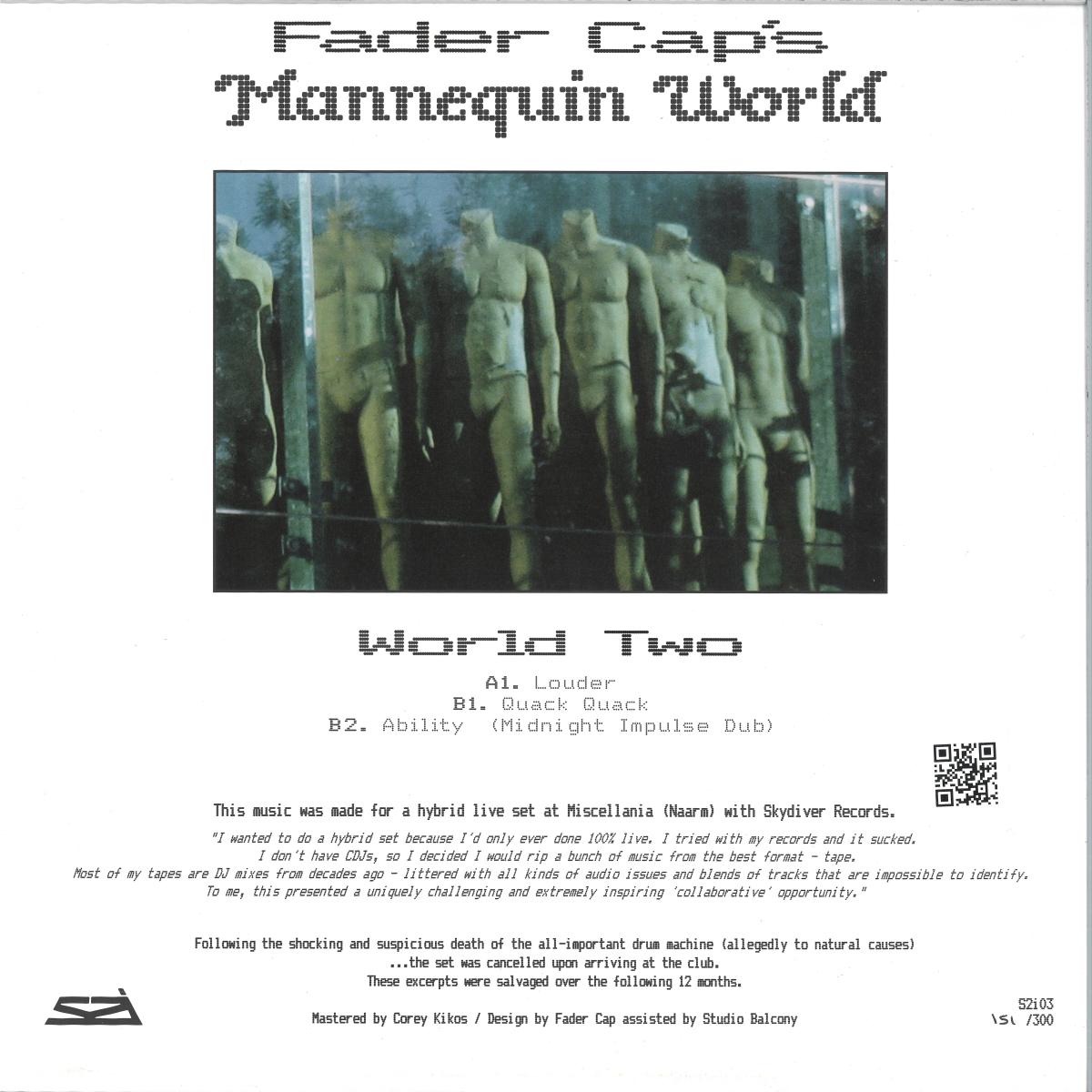 Fader Cap - World Two (VINYL 12" s2i) | NEW - TECHNO *NEW*