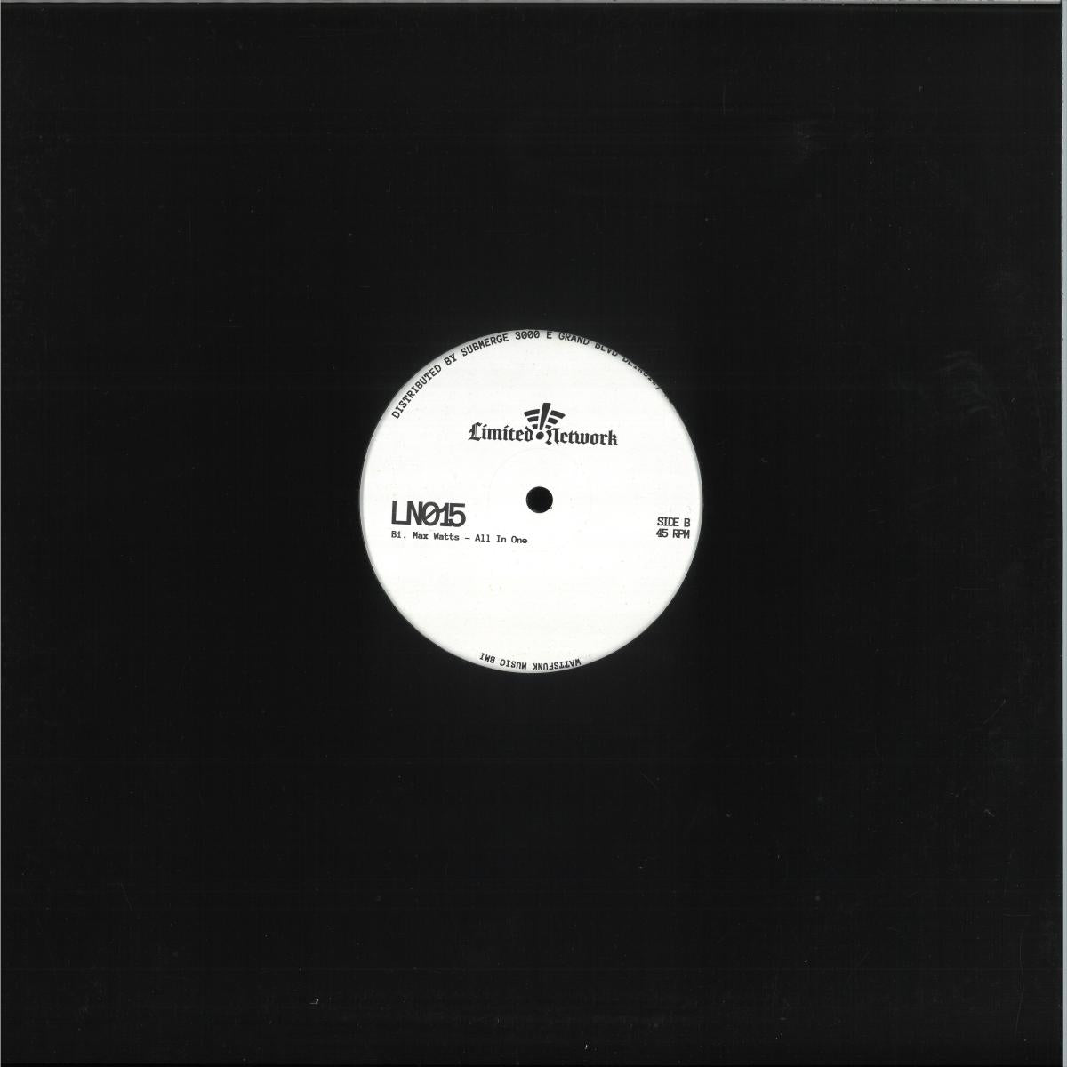 Max Watts - Wall Shake / All In One (VINYL 12" Limited Network) | NEW Mint (M) Mint (M) - TECHNO *NEW*