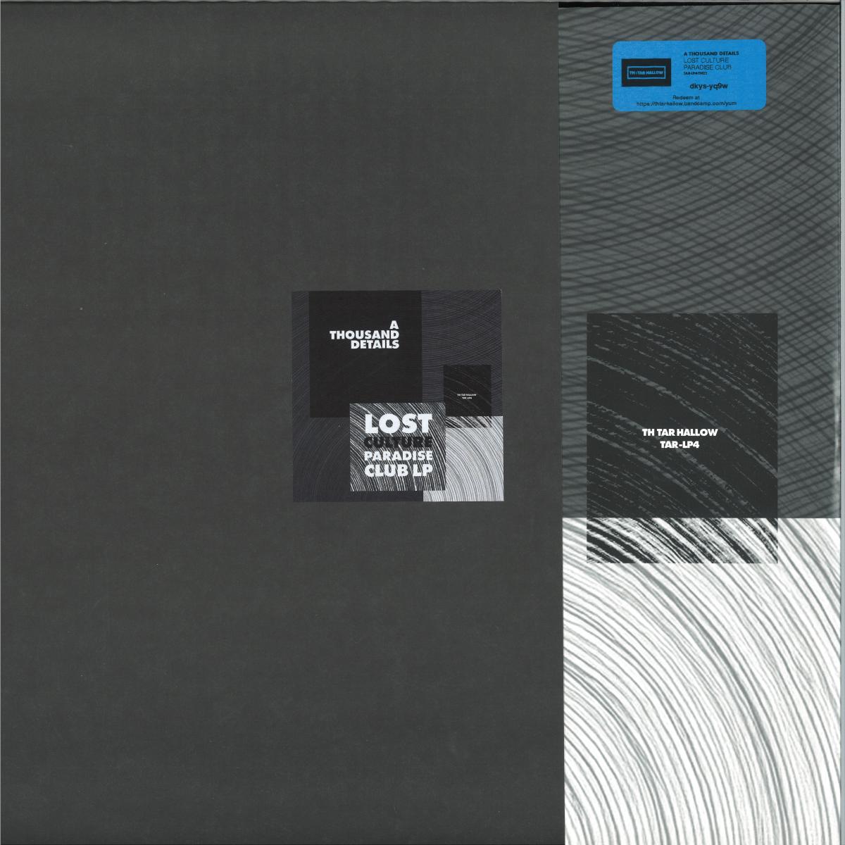 A Thousand Details - (PRESALE 10/9/26) Lost Culture Paradise Club (VINYL 2xLP TH Tar Hallow) | NEW - TECHNO *NEW*