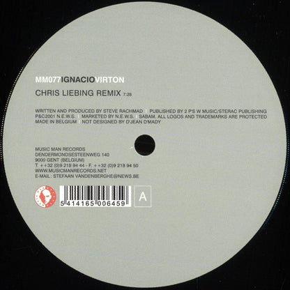 Ignacio - Virton (VINYL 12" Music Man) | NEW - TECHNO *NEW*