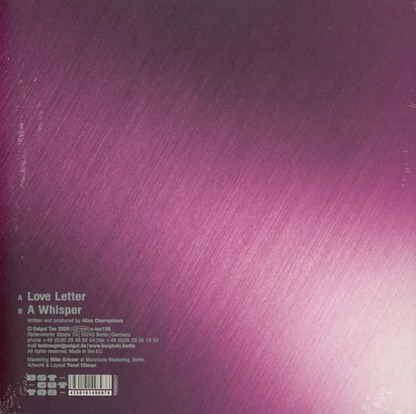 Inox Traxx - Love Letter (VINYL 10" Ostgut Ton OSTGUT130 2026) | NEW - TECHNO *NEW*