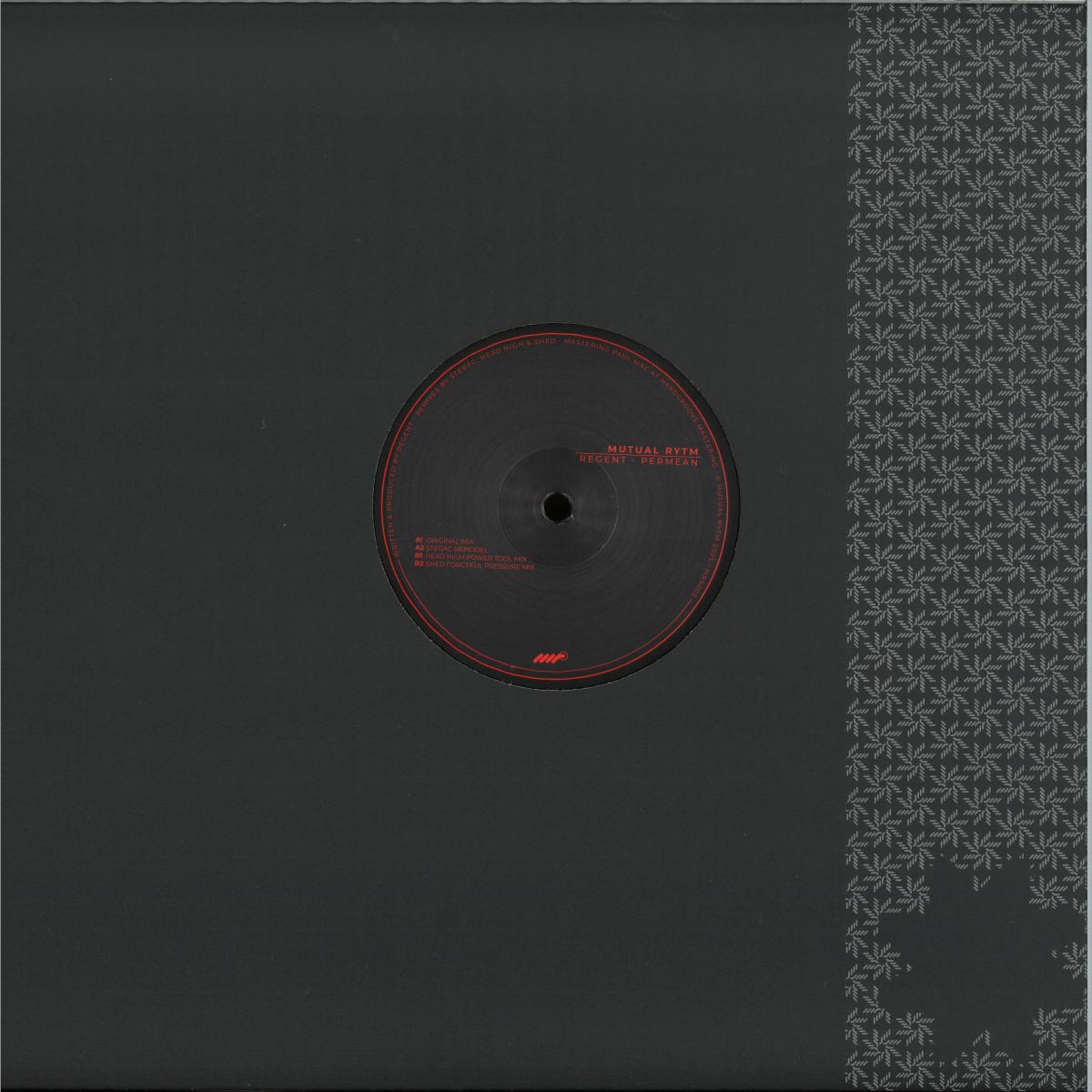 Regent - (PRESALE 10/9/26) Permean [Repress] (VINYL 12" Mutual Rytm) | NEW - TECHNO *NEW*