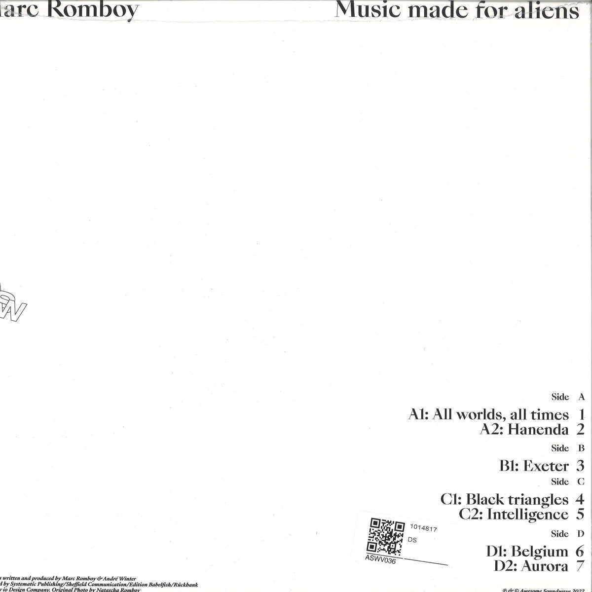 Marc Romboy - Music Made For Aliens (VINYL 2xLP Awesome Soundwave) | NEW - TECHNO *NEW*