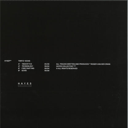 TWR72 - (PRESALE 10/20/26) ID34S (VINYL 12" Hayes) | NEW Mint (M) Mint (M) - TECHNO *NEW*