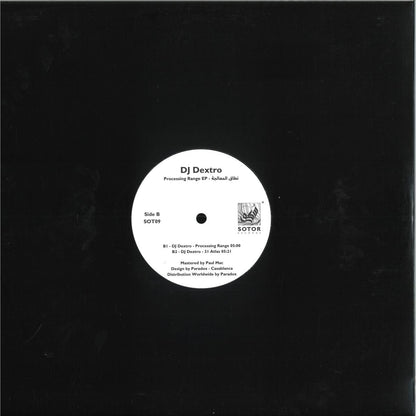 DJ Dextro - Processing Range نطاق المعالجة (VINYL 12" SOTOR) | NEW Mint (M) Generic - TECHNO *NEW*