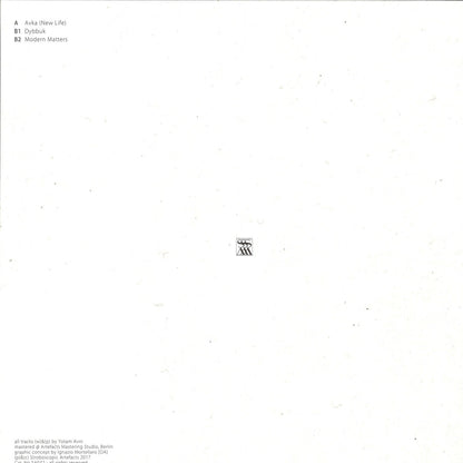 Yotam Avni - Perlude To Dybbuk (VINYL 12" Stroboscopic Artefacts) | NEW - TECHNO *NEW*
