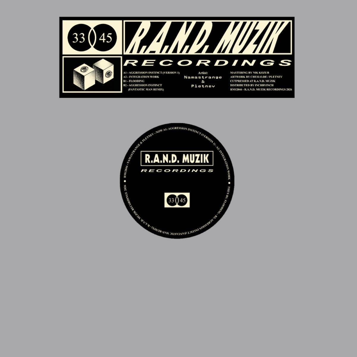 Namastrange & Pletnev - (PRESALE 07/24/26) RM12044 (VINYL 12" R.A.N.D. Muzik RM12044 2026) | - TECHNO *NEW*