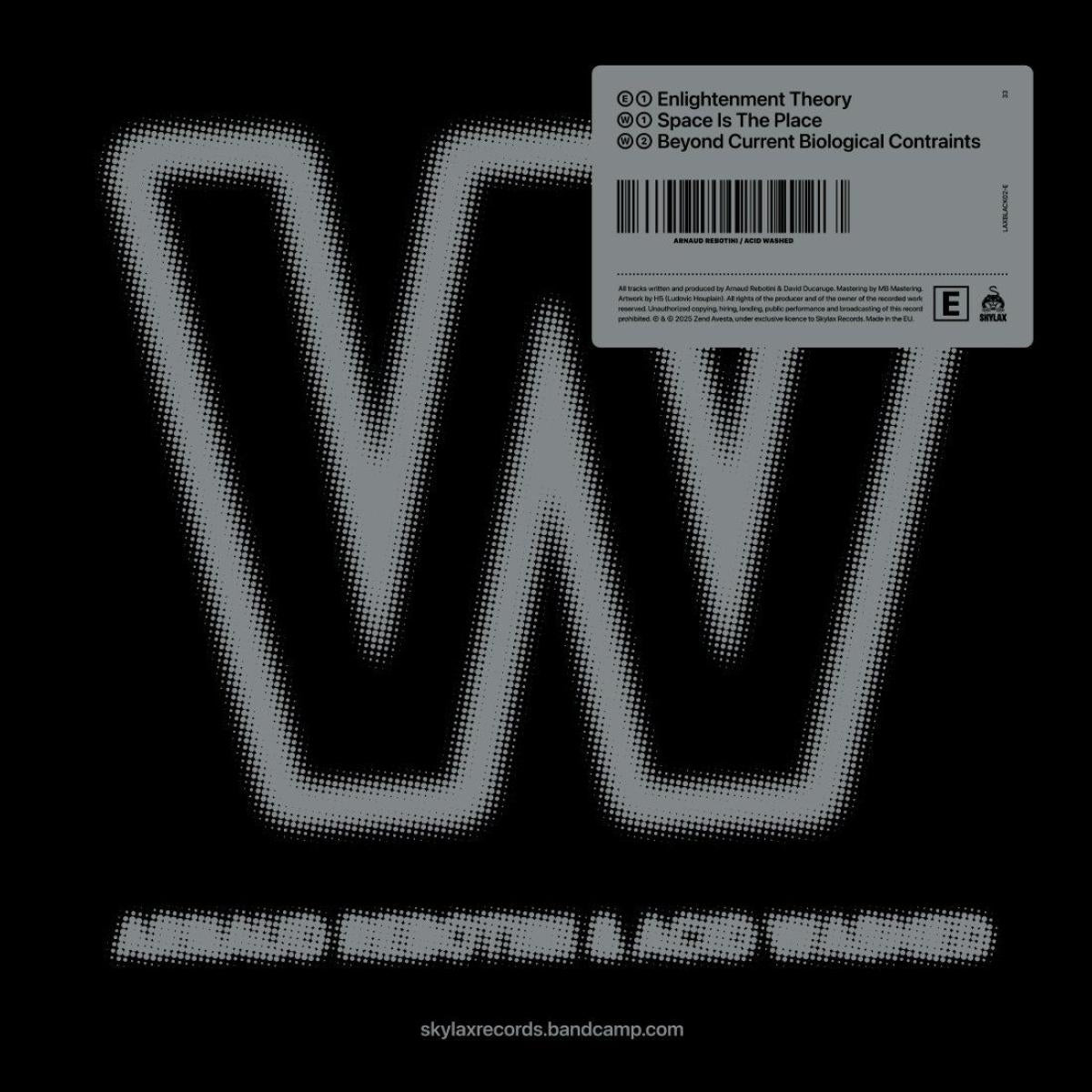 Arnaud Rebotini & Acid Washed - (PRESALE TBD) Enlightenment Theory (VINYL 12" Skylax) | NEW - TECHNO *NEW*