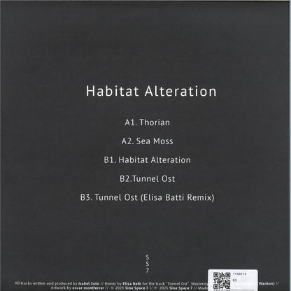 Isabel Soto - Habitat Alteration (VINYL 12" Sine Space 7) | NEW - TECHNO *NEW*