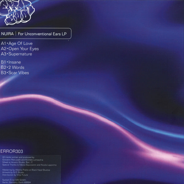 For Unconventional Ears LP (VINYL) | Mint (M) Mint (M) - TECHNO *NEW*