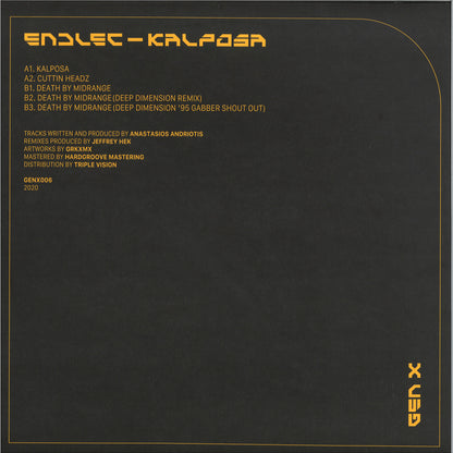 Endlec - (PRESALE 10/9/26) Kalposa (VINYL 12" Gen X) | NEW - TECHNO *NEW*