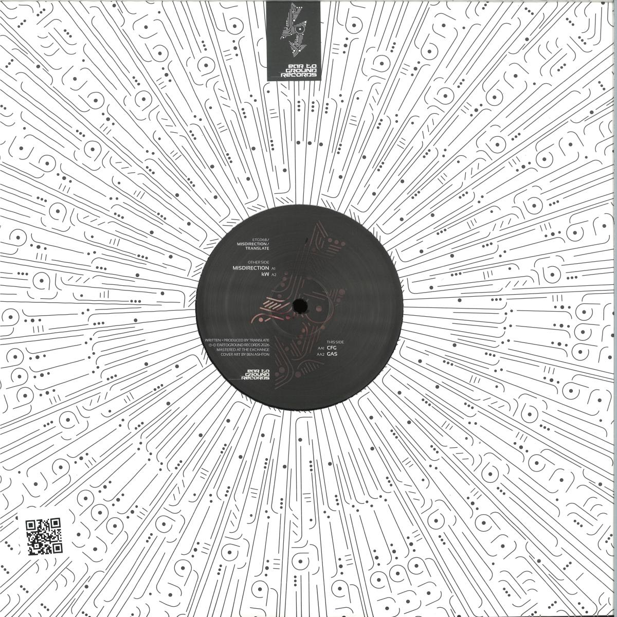 Translate - Misdirection (VINYL LP EarToGround) | NEW - TECHNO *NEW*