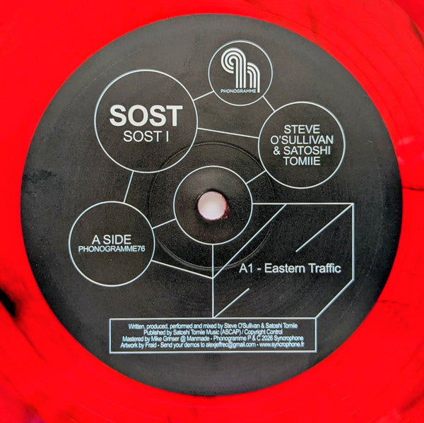 Steve O'Sullivan & Satoshi Tomiie - (PRESALE) SOST 1 (RED VINYL) | Mint (M) Mint (M) - TECHNO *NEW*