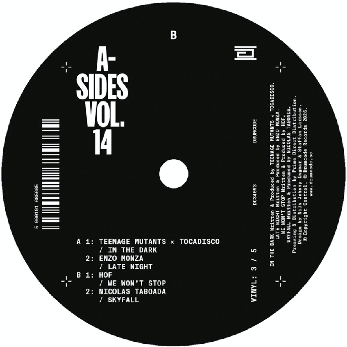 Various - (PRESALE 5/15/26) A-Sides Vol. 14 V3 (VINYL) | Mint (M) Mint (M) - TECHNO *NEW*