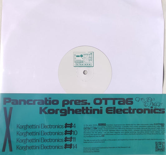 OTTA6 X Korghettini Electronics (VINYL) | Mint (M) Mint (M) - TECHNO *NEW*