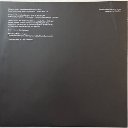 Orbital - Glastonbury 1994 (COLOR VINYL 2xLP) | NEW - TECHNO *SEALED/COLOR*