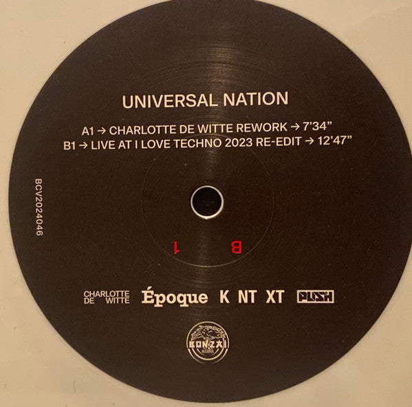 Universal Nation (Charlotte de Witte Rework + Live at I Love Techno 2023 Re-Edit) | Mint (M) Mint (M)