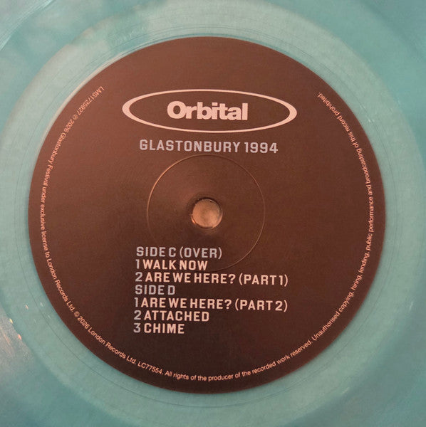 Orbital - Glastonbury 1994 (COLOR VINYL 2xLP) | NEW - TECHNO *SEALED/COLOR*