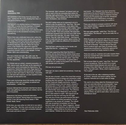 Orbital - Glastonbury 1994 (COLOR VINYL 2xLP) | NEW - TECHNO *SEALED/COLOR*