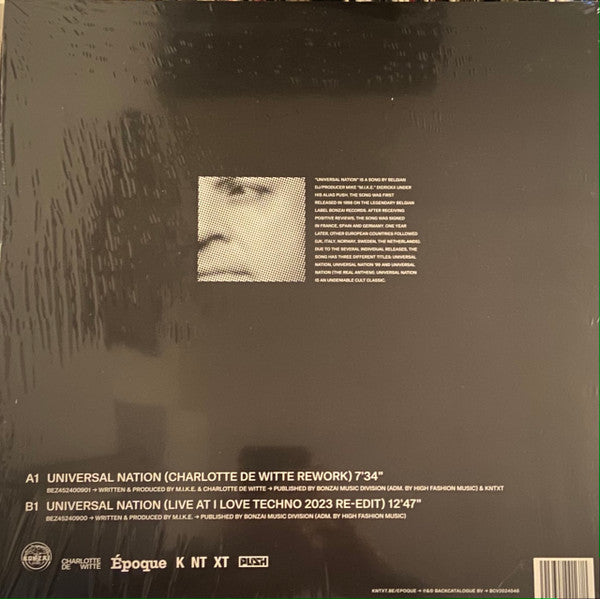 Universal Nation (Charlotte de Witte Rework + Live at I Love Techno 2023 Re-Edit) | Mint (M) Mint (M)