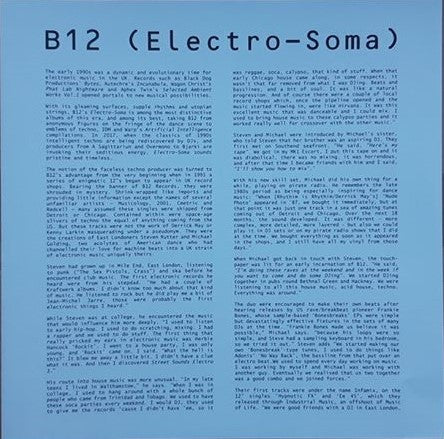 B12 - Electro-Soma | Mint (M) Mint (M) - TECHNO *SEALED*