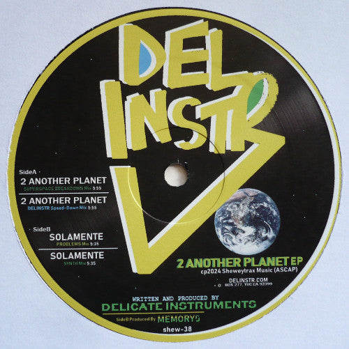 Delicate Instruments - 2 Another Planet EP | Mint (M) Generic - TECHNO *SEALED*