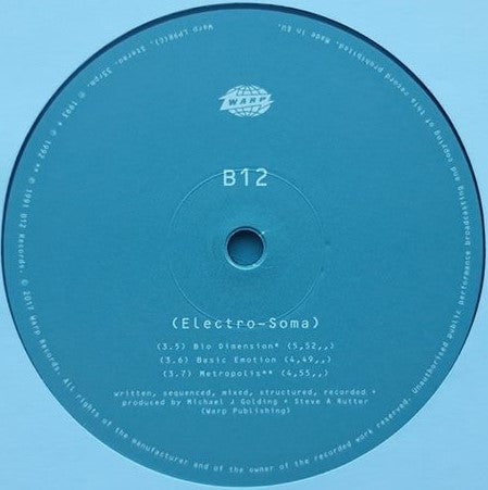 B12 - Electro-Soma | Mint (M) Mint (M) - TECHNO *SEALED*