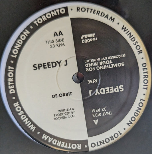 Speedy J - Rise | Mint (M) Generic - TECHNO *SEALED*