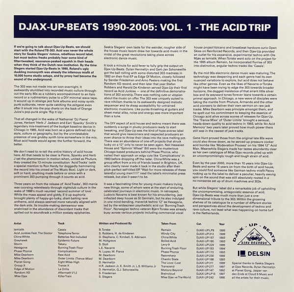 Various - Djax-Up-Beats 1990-2005: Volume 1 - The Acid Trip (2xVINYL) | Mint (M) Mint (M) - TECHNO *SEALED*