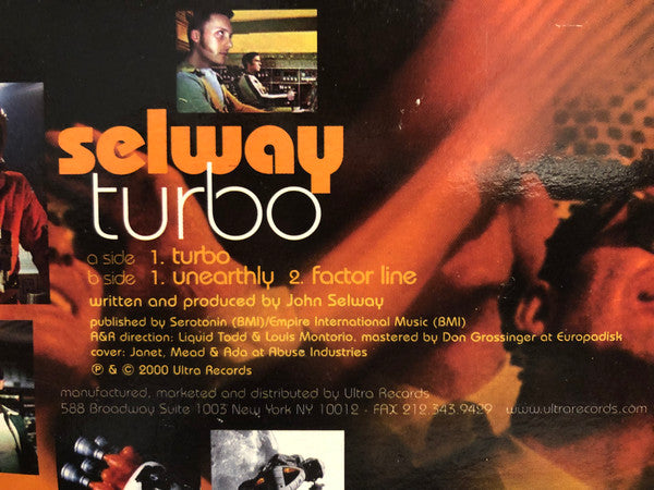 John Selway - Turbo | Excellent (EX) Near Mint (NM) - TECHNO / USED *EXCELLENT+*